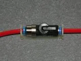 Halterung f�r Absperrhahn - 4mm Schlauch CFK