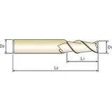 Alu-Power VHM 2-Schneider Alu, 10.00mm, RSP 45�, Stirnschn.