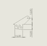 10 Ruderh�rner RH25 in 2,00 mm GFK schwarz