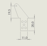 10 Ruderhrner RH45 in 2,00 mm GFK
