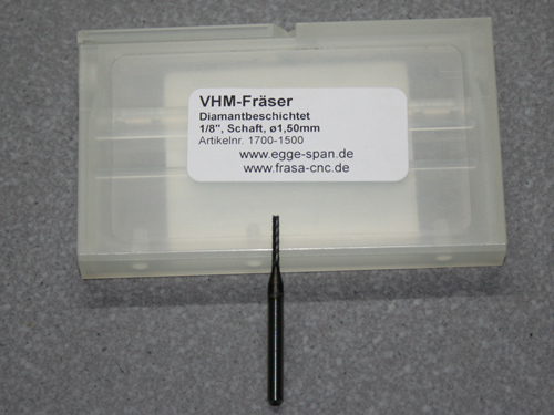 VHM-Fräser 1-Schneider 1,50mm 