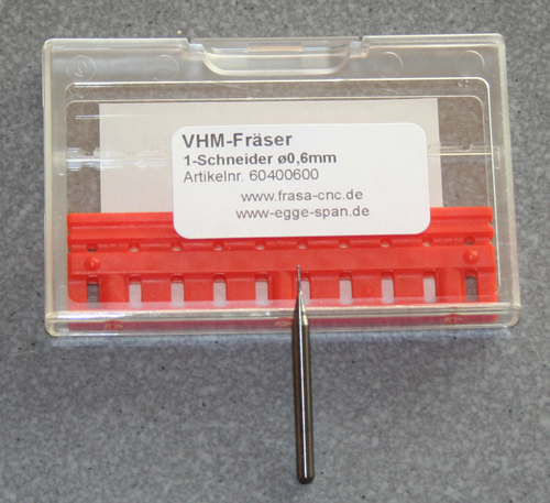VHM-Fräser 2-Schneider Ø 1.00mm Fisch 