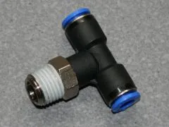 T-Einschraubverschraubung 1/4 6mm Schlauch.