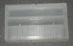 10er Leerbox (ohne Inhalt) mit Steg