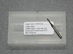 VHM Fr�ser 1,60 mm diamantverzahnt, diamantbeschichtet, CFK, GFK