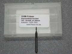 VHM Fr�ser 1,50 mm 2 Schneider, diamantbeschichtet, Alu, Kupfer, CFK, GFK