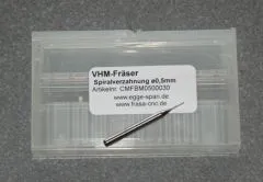 VHM-Fr�ser mit Spiralverzahnung � 0.50mm