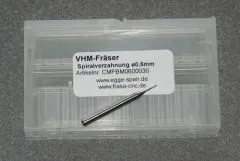 VHM-Fr�ser mit Spiralverzahnung � 0.60mm