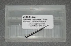 VHM-Fr�ser mit Spiralverzahnung � 1.00mm
