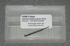 VHM-Fr�ser mit Spiralverzahnung � 1.20mm