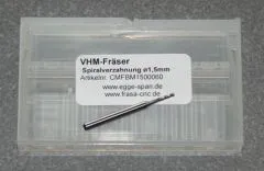 VHM-Fr�ser mit Spiralverzahnung � 1.50mm