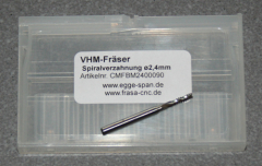 VHM-Frser mit Spiralverzahnung  2.40mm