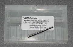 VHM-Fr�ser mit Spiralverzahnung � 2.50mm
