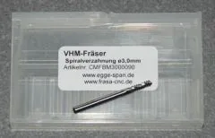 VHM-Fr�ser mit Spiralverzahnung � 3.00mm