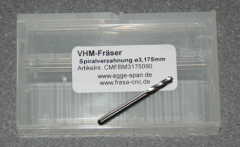 VHM-Frser mit Spiralverzahnung  3.175mm