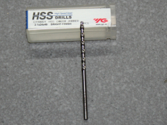 HSS, Spiralbohrer D=2,10 (Kernloch M2,5) für Aluminium