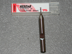 HSSE-CO8, 2 Schneiden 42° Rechtsspirale kurz 1.50mm, unbeschichtet