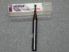 HSSE-CO8-TiAIN Fr�ser 2Z, 2.50mm, extra lang.