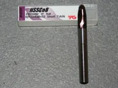 Radiusfr�ser � 6.00mm R=3.00mm, 6mm Schaft, TiAIN