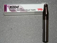 Radiusfr�ser � 10.00mm R=5.00mm, 10mm Schaft, TiAIN