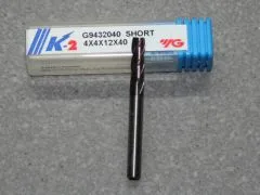 VHM Fr�ser, 4Z, 4.00mm, kurz, K-2 Beschichtet