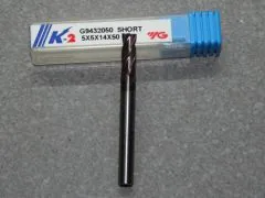 VHM Fr�ser, 4Z, 5.00mm, kurz, K-2 Beschichtet