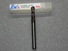 VHM 2-Schneider mit Stirnradius � 6.00mm, K-2 beschichtet kurz