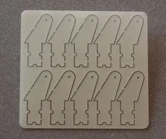 10 Ruderh�rner 13 mm aus 1,0 mm GFK (Set)