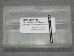VHM-Bohrer mit 1/8 Schaft Ø 3.30mm