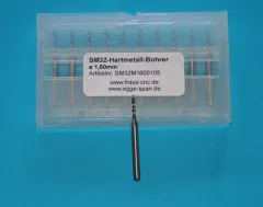 SM 32 Hartmetall-Bohrer � 1.60mm