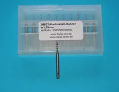 SM 32 Hartmetall-Bohrer � 1.80mm
