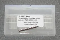 VHM-Fr�ser 2-Schneider (Stirn) � 0.60mm