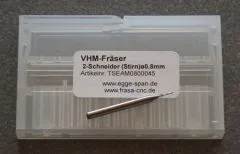 VHM-Fr�ser 2-Schneider (Stirn) � 0.80mm
