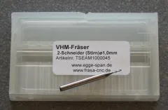 VHM-Fr�ser 2-Schneider (Stirn) � 1.00mm