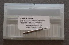 VHM-Fr�ser 2-Schneider (Stirn) � 2.00mm