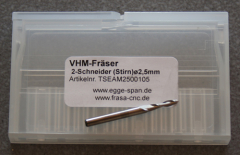 VHM-Fräser 2-Schneider (Stirn) Ø 2.50mm
