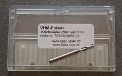 VHM-Fr�ser 2-Schneider (Stirn) � 3.00mm