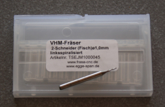 VHM-Frser 2-Schneider (Stirn)   1.00mm linksspiralisiert 