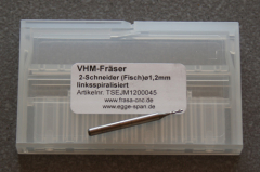 VHM-Frser 2-Schneider (Stirn)   1.20mm linksspiralisiert 