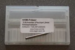 VHM-Fr�ser 2-Schneider (Stirn) � 1.20mm linksspiralisiert