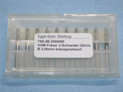 VHM-Fräser 2-Schneider (Stirn)  Ø 3.00mm linksspiralisiert 