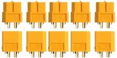 5 Paar Stecker + Buchse Goldkontakt XT60