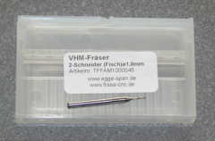 VHM-Fräser 2-Schneider (Fisch)  Ø 1.00mm